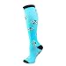 ACTINPUT 3/7 Pares Calcetines de compresión para Mujeres y Hombres 20-25 mmHg es el Mejor atlético, Correr,Escalar Montaña,Vuelo, Viajes, Enfermeras, Edema (Assorted 05 - Blanco, S-M)