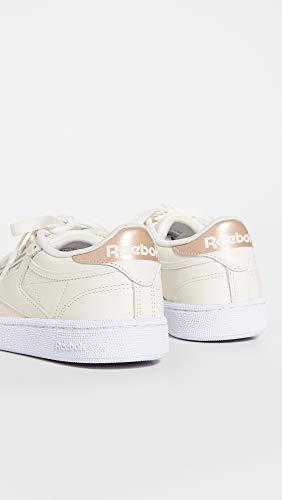 Image of Reebok womens Club C Sneaker, Chalk /Golden Bronze White, 6 US