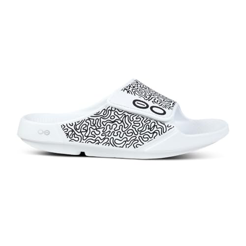 Image of Men's OOahh Sport Flex Sandal - White Labyrinth (SALE)