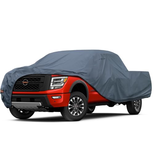 16 Layers Truck Cover Waterproof All Weater - See Vehicle Size Chart - Heavy Duty Outdoor Truck Pickup Cover for Ford F-150 F-250 F-350, Silverado, Ni