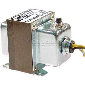 RIB Transformer TR75VA001, 75VA, 120-24V, Single Hub, Foot Mount, Circuit Breaker