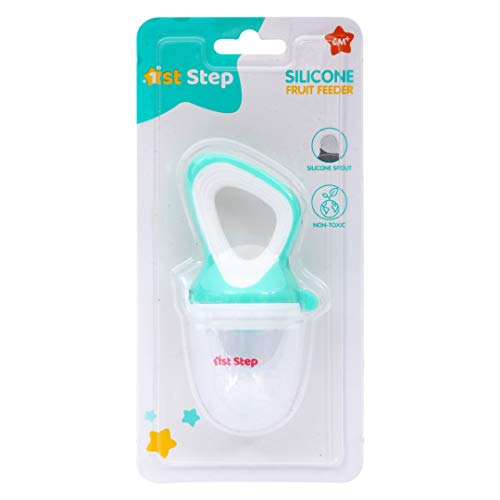 Image of 1st Step BPA Free Silicone Fruit and Food Nibbler and Feeder (Mint Green)