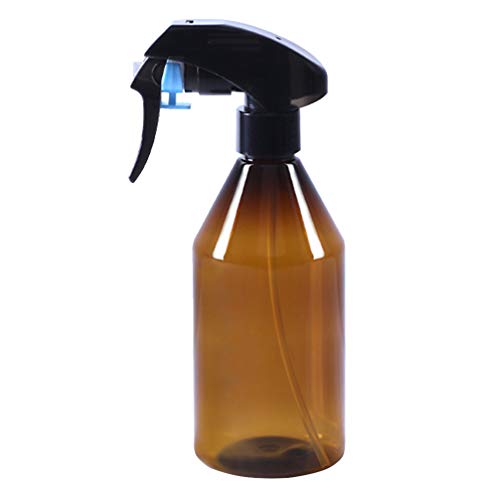 TOPBATHY Empty Amber Sprayer Bottle Empty Refillable Container Trigger Water Sprayer for Essential Oils Hair Salon Cleaning Products 300ml