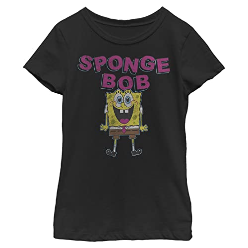 Nickelodeon Squarepants Spongebob Girls Short Sleeve Tee Shirt