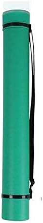 Document Poster Tube Telescoping Drafting Tube for Blueprints Posters Artwork Fishing Rod Case Hard Plastic Black Storage Tube Expands 24.5" up to 40" with Clear ID Card Cap & Carrying Strap (Green)