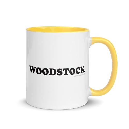 Taza de cerámica dos tonos Peanuts 11 oz Woodstock miniatura 2