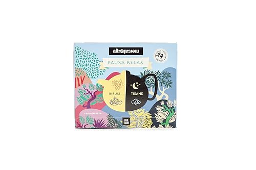 ALTROMERCATO - Cofanetto pausa relax - cofanetto di infusi e tisane - 40 bustine - 80 gr