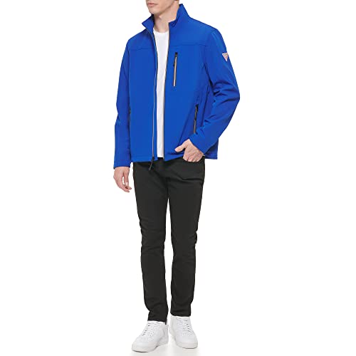 Image of GUESS Men's Softshell Long Sleeve 1 Chest Pocket Jacket