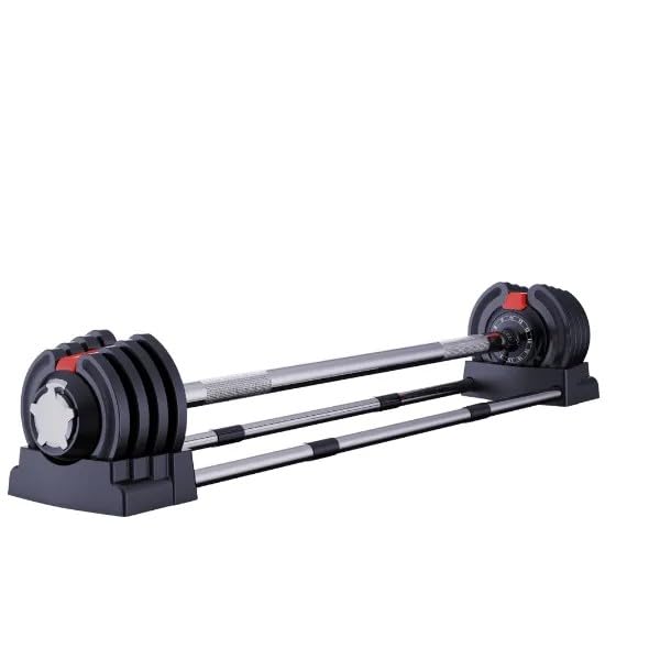 Set 3 in 1 con manubri, bilanciere e kettlebell regolabili, set di pesi multifunzione da 24 kg, per palestra domestica, attrezzatura salvaspazio per l'allenamento della forza con quadrante