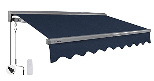 ADVANING Classic 16'x10' Electric Retractable Awning Navy