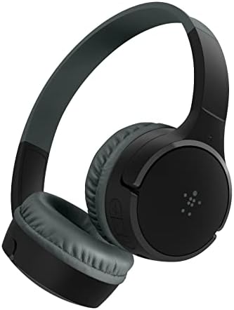 Belkin SoundForm Mini - Wireless Bluetooth Headphones for Kids with Built in Microphone - On-Ear Earphones for iPhone, iPad, Fire Tablet & More - Black