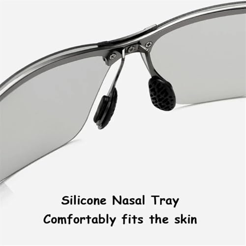 Sunglasses Men Polarized Driving Glasses Male Change Color Sun Glasses Day Night Vision Driver Eyewear(Black-Green 01)4