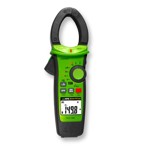 KPS DCM8500PV TRMS Clamp Meter &ndash; 1500V DC Solar Clamp Meter with Bluetooth & Low-Pass Filter | Perfect for Solar Installers & Technicians