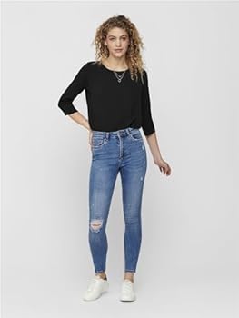 Only Onlmila hw sk ank dnm bj380 noos black denim