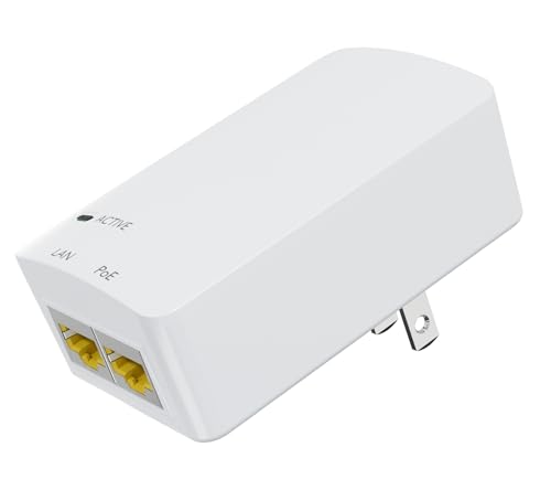 PROCET �M�K�r�b�g PoE �C���W�F�N�^�[ 48V 15.4W IEEE802.3af PoE �C�[�T�l�b�g�A�_�v�^�[ eero PoE 6 UniFi U6 Pro U6 Mash Pro ���C�����X�A�N�Z�X�|�C���g G5 G6 Bullet AI