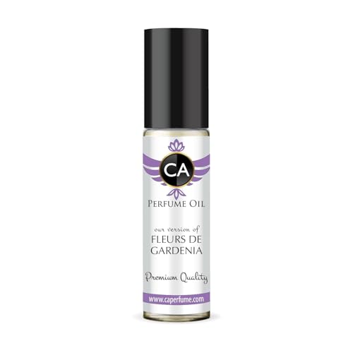 CA Perfume Impression of Fleurs De Gardenia for Women Fragrance Oil Floral Green Scent Long Lasting Perfumes for Women Travel Size TSA Ready Mini Parfum Body Oil Roll-on 0.33 Fl Oz 10ml