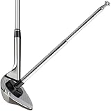 Golf Alignment Rods, 7 Length Adjustments - Golf Alignment Stick Corrector Lie Angle Tool, Golf Swing Training Aids Aiming Stick - Golf Club Face Aim, Visualize and Align Your Golf Shot (Black)