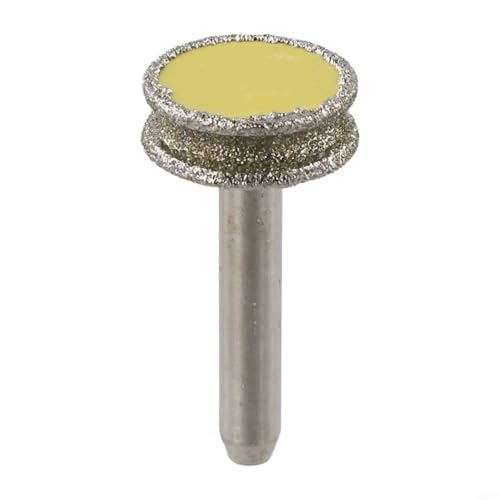 RiseNova Rueda de cabeza de molienda de esmeril para pulido de vidrio y jade, diseñada para mecanizado preciso de anillos de pulsera, azulejos y cuentas con acabado de borde redondeado (8 x 20 mm)