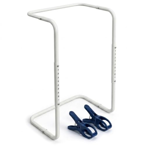 Performore Blanket Lifter for Feet, Bed Lifter, Adjustable 23-31 Inch Bed Cradle, Fits Twin to King Size, Heavy Duty Steel Foot Tent, 2 Clips Included, for Arthritis Restless Legs Surgery Recovery