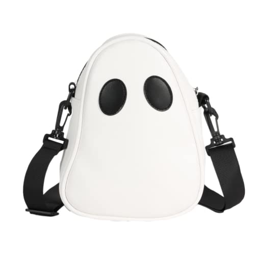 Bolsa Ghost Bolsa Bolsa Bolsa Spooky Gótico Novidade Diabo Crossbody Bolsa de Ombro Halloween Horror Kawaii Y2K Emo Grunge Alt, Branco, Large, Mochilas Sling