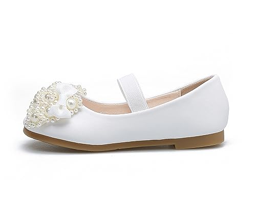 Girls Mary Jane Ballerina Flats Adorable Flower Party Wedding Dress Shoes for Toddler Little/Big Kids2