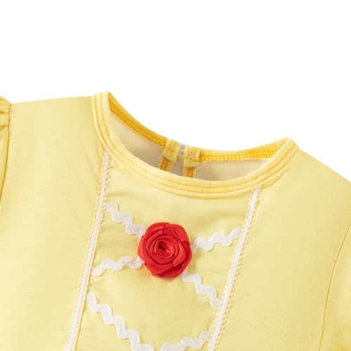 Baby Girls Halloween Princess Costume Dress with Headband (9-12M,Yellow) by Buvywb - Used condition - Image 2