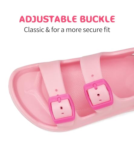 Image of Boys Girls Toddler Little Kid Sandals Buckle Adjustable Water Sandal With Hook Loop Back Strap(Toddler 5-Little Kid 12)
