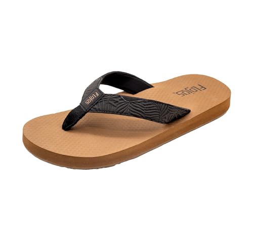 Flojos Erykah Women's Sandal, Wide Debossed Palm Thong Strap W/Kush Neoprene Bed