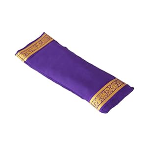 Yoga United 100% Cotton Lavender and Linseed Eye Pillow for Yoga, Relaxation, Meditation, Travel and Gift or Tired Eyes, and Headaches