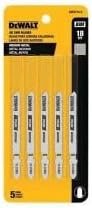 Miniatura 3 de DEWALT DW3774-5 Hoja de sierra caladora de acero de aleación de cobalto de corte de metal medio 18TPI de 3 pulgadas (paquete de 5)