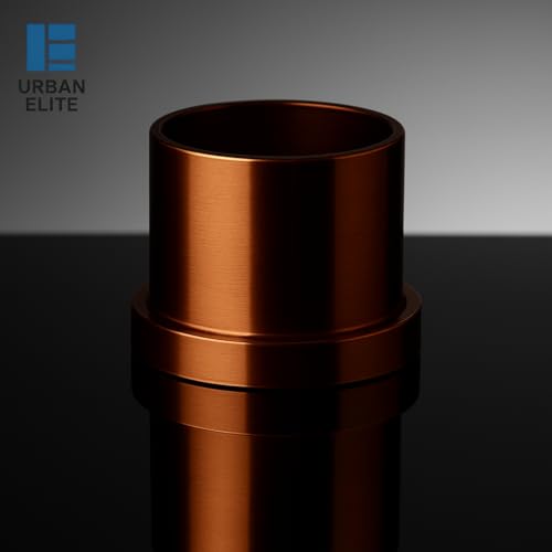 Image of Elite Heavy Rose Gold Curtain Bracket | Wall to Wall Bracket for 1inch Stainless Steel Curtain Rod and Wardrobe Rod Suitable for 25mm Curtain Pipe 2pcs (Rose Gold)