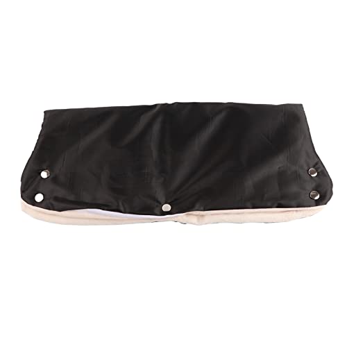 Stroller Hand Muff, Winter Extra Thick Stroller Hand Muff, Thick Pushchair Gloves Thicker Oxford Fabric Pushchair Gloves for Outdoor Comfort(Black)