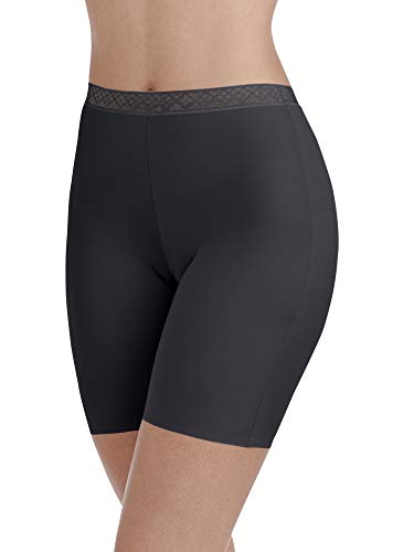 Vanity Fair Women's Lightweight Smoothing Slip Short (S-3XL), Seamless Leg-Black, XX-Large