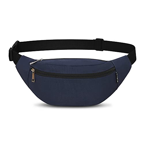 Bauchtasche für Damen und Herren Gürteltasche Hüfttasche Doggy Bag Outdoor Sport Groß Handytasche Umhängetasche Camping Fitness Fahrrad Geld Pouch Pack