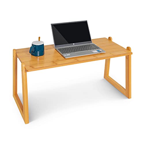 Monibloom Bamboo Rectangular Coffee Center Tea Table For Living Room Sitting Room Home Office, Natural #TOP11