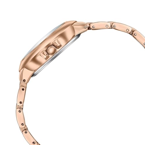 Image of Sonata Poze 8 Quartz Analog with Pink Dial Rose Gold Alloy Strap Watch for Women - SP80158WM01W