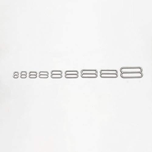 Bra Strap Adjuster Buckle Sliders Metal Nickel Free Lingerie Replacement/Diy Accessories (Sliver,18Mm) #TOP28