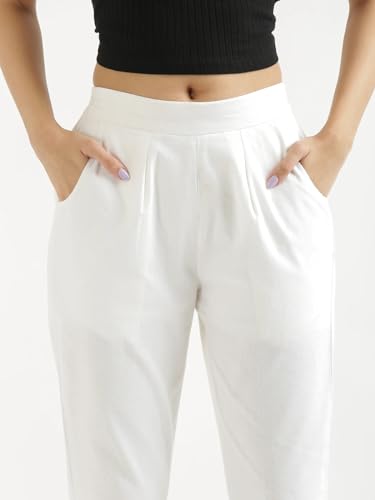 Image of Chiraiyaa Women Cotton Trouser Pant - Versatile Regular Fit for Office, School, and Casual Wear | Pack of 2