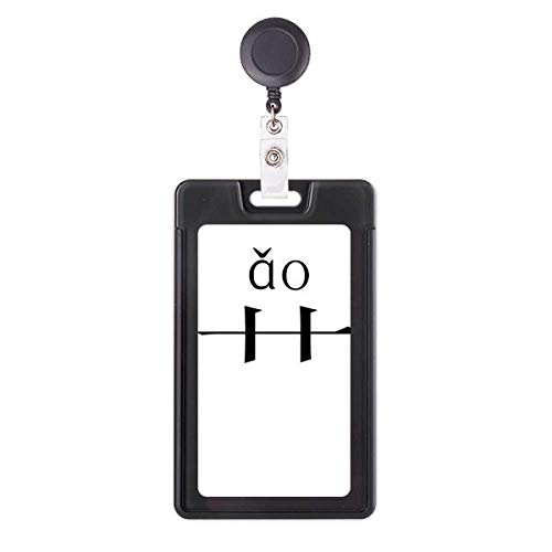 Badge rétractable ao étui de protection personnage chinois avec clip