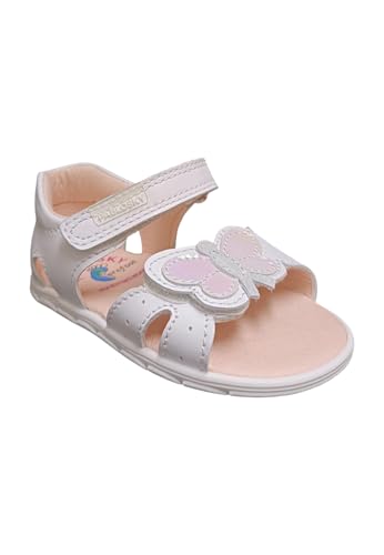 Girl's Glamorous Sandals, White, 19 EU Ancho2