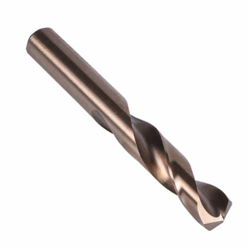 M41CO Heavy Duty Cobalt Steel Short Length Drill Bit, 5 Drill, Right Hand Cut, Round Shank, 2 Flutes, Spiral Flute, 41305 (Pack of 12)