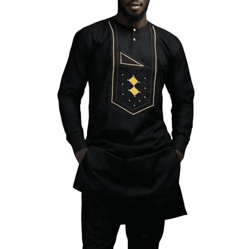 Survêtement à manches longues style traditionnel africain