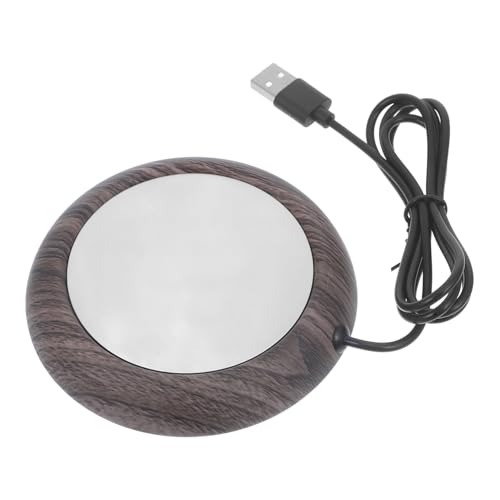 OFFSCH Reusable Mug Warmer Electric Heating Coaster for Desk Base with Deep Grain for Winter Mug Heating for Coffee and Tea