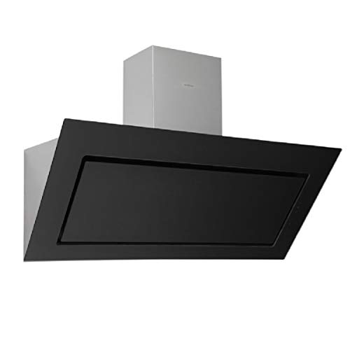 Cappa Cucina da 90 cm Versione Aspirante a Parete in Vetro/Inox colore Nero - 3265 B.9