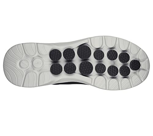 Image of Skechers Men's Gowalk 6-Lace-up Athletic Performance Walking Tennis Shoe Sneaker, Black /Grey, 10.5