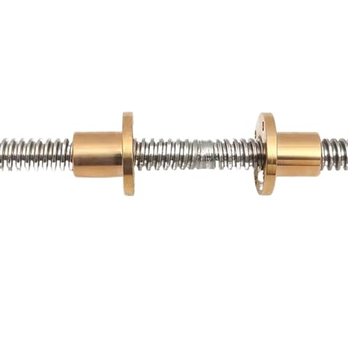 Metal Ball Screw nut 1pcs 304 Stainless Steel T16 Lead Screw OD 16mm Lead 4mm with Nut for 3D Printer Parts(450mm)