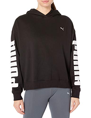 PUMA Women's Rebel Hoody, Black, M