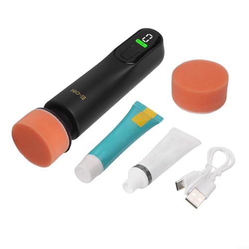 Kit de polisseuse légère sans fil pour voiture avec 3 réglages de vitesse, batterie rechargeable, conçue pour enlever les rayures sur la peinture du véhicule et le pare-brise, portable pour une
