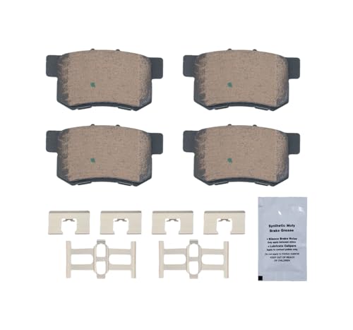 Image of HUSCH D536 Rear Ceramic Brake Pads Kit Fit For Acura Legend 1991-1995, For RDX 2007-2012, For RL 1996-2004, For TL 1995-1996, 2000-2008, For Vigor 1994