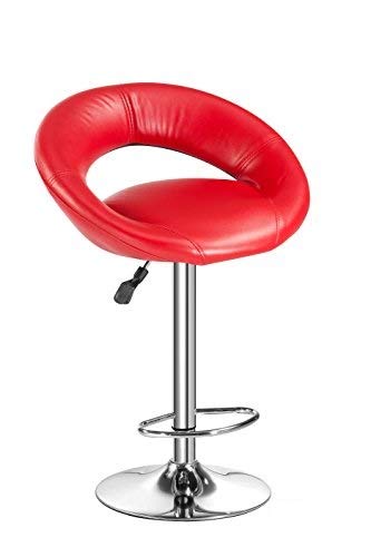 Da URBAN Smiley Bar Stool/Chair (Black) (1 Pc) Height Adjustable- ISO & BIFMA Certified